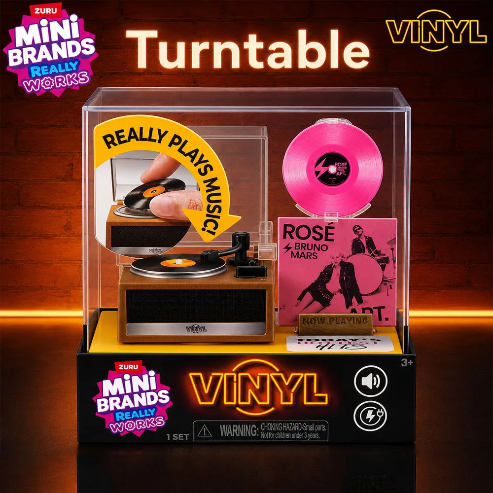 Mini Vinyl Surprise Ball – Playable Mini Records Collectible Blind Capsule for Music Lovers & Miniature Toy Collectors