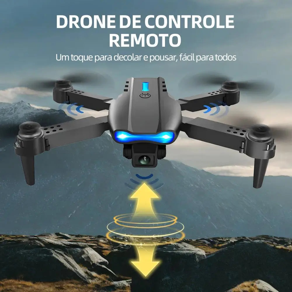 Foldable 4K Dual-Camera FPV Quadcopter Drone – WiFi Remote, 2.4GHz, 100m Range, Propeller Guards