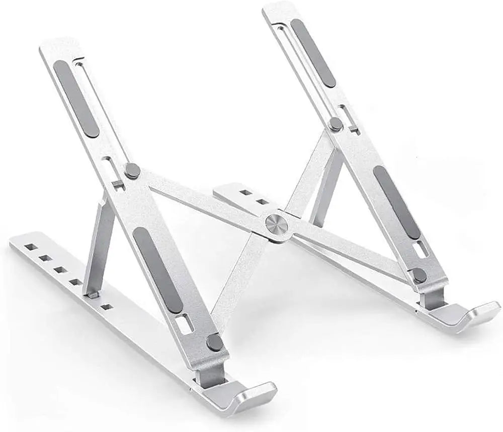 Adjustable Laptop Stand - Aluminum Collapsible Notebook Holder, Fits up to 17-inch (43 cm) Laptops