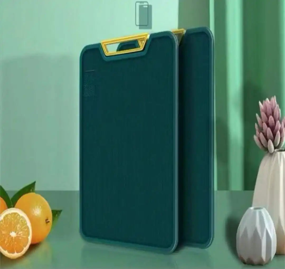 Set of Up to 3 Rectangular Antibacterial Cutting Boards with Handle and Non-Slip Surface