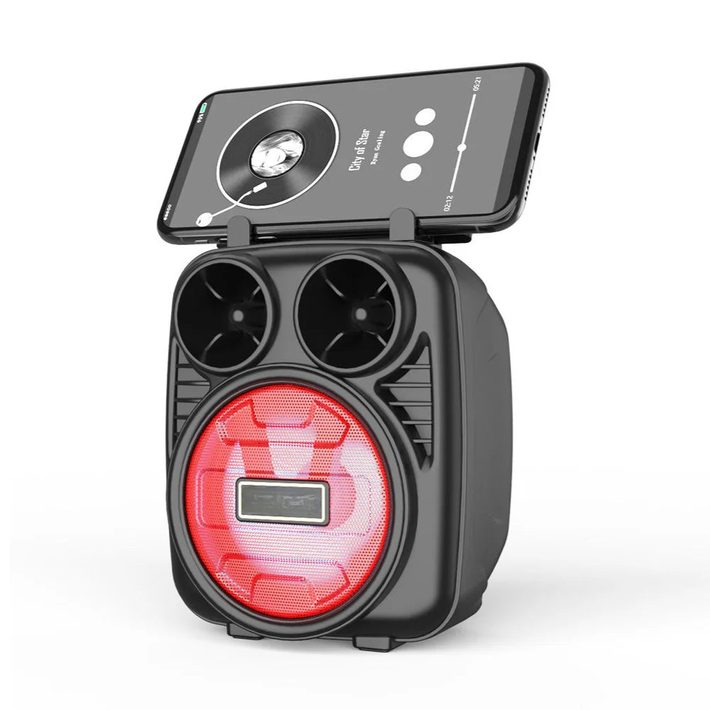 Portable Bluetooth Speaker USB SD FM Radio, Battery-Powered Mini Wireless Speaker