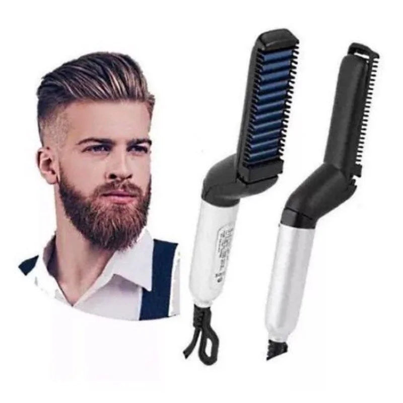 Portable Electric Hair and Beard Straightening Comb - Styling Brush