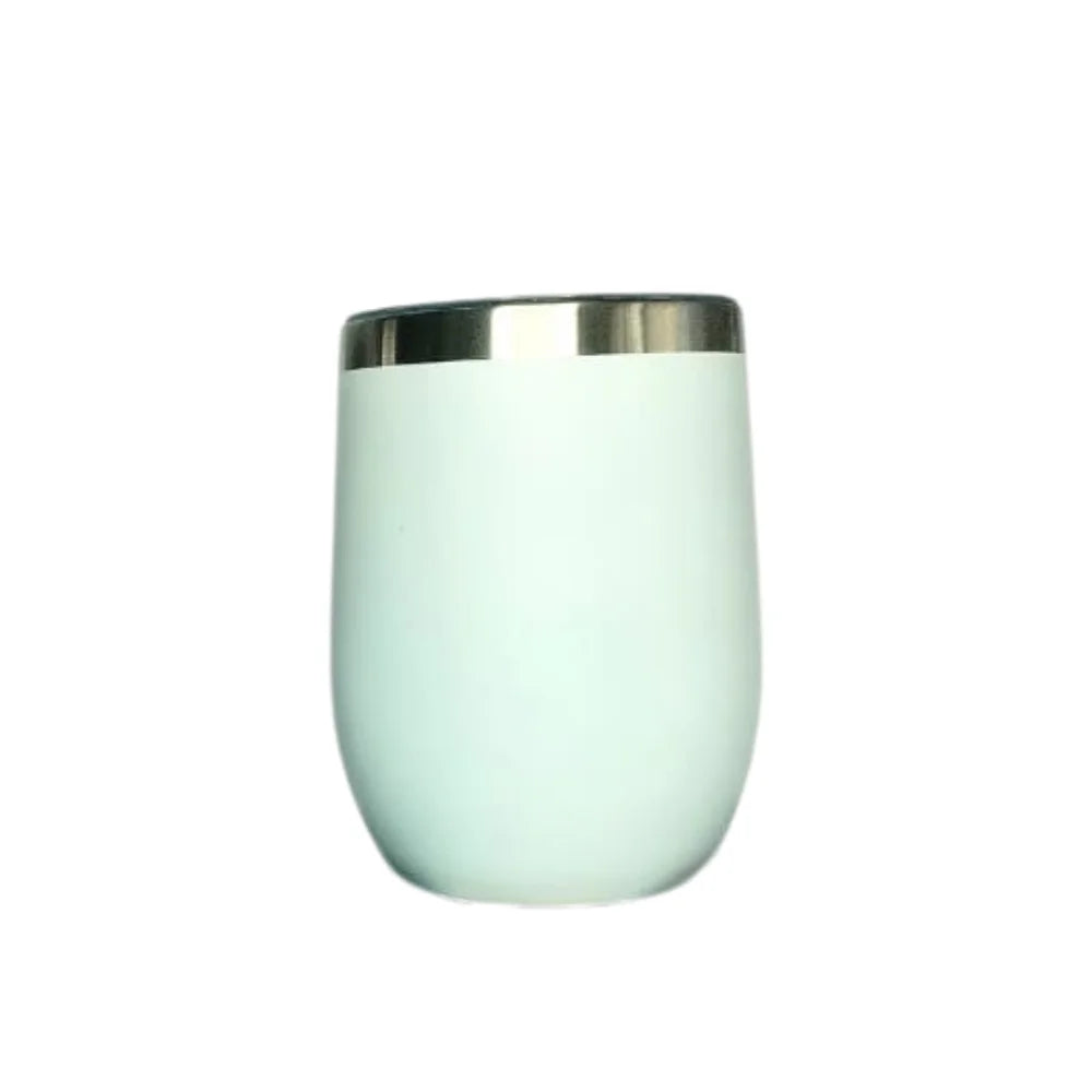 350 ml (12 fl oz) Stainless Steel Vacuum Insulated Thermal Mug with Matte Acrylic Lid - Assorted Colors
