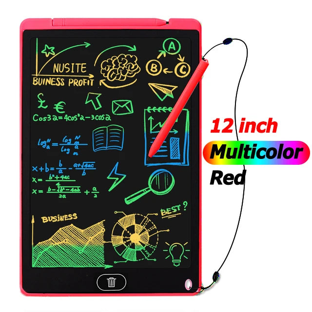 LCD Writing & Drawing Tablet 8.5 in (21.6 cm) / 12 in (30.5 cm) – Digital Graphic Tablet with Stylus for Kids, Students & Artists