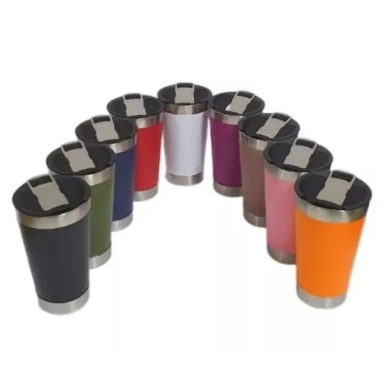 473ml (16 fl oz) Double-Wall Vacuum Insulated Travel Mug with Lid & Bottle Opener – Keeps Drinks Hot or Cold