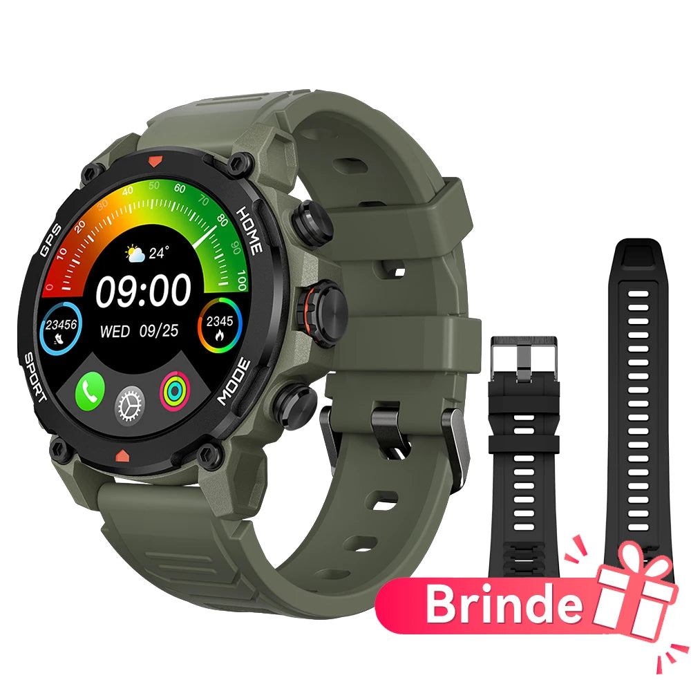 GPS Smartwatch with 1.43'' AMOLED Display, 5ATM, 150+ Sports Modes, Health Monitor, Compatible with Android/iOS