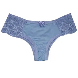 3-Pack Women's Microfiber Lace-Side Briefs - Comfortable Everyday Lingerie