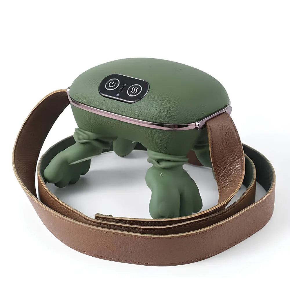Portable USB Rechargeable Neck & Shoulder Hammering Massager with Heat and Adjustable Intensity