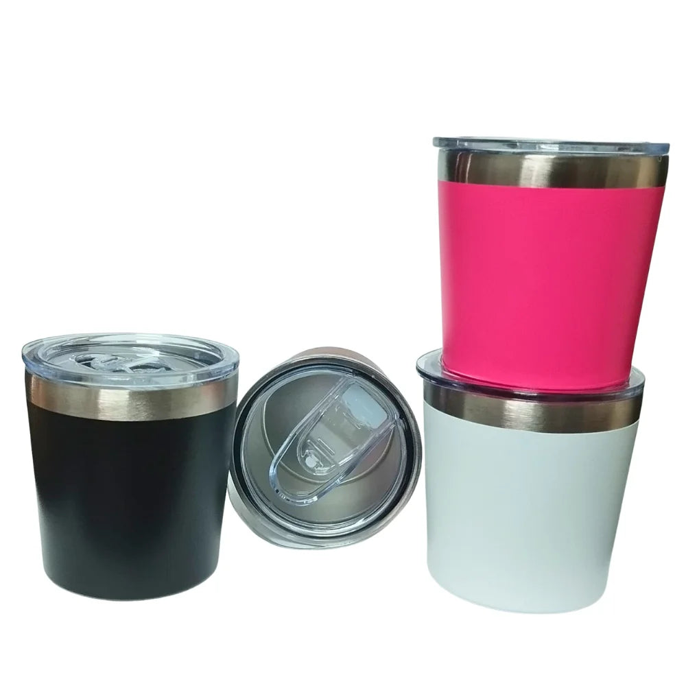 200ml (6.8 fl oz) Matte Stainless Steel Thermal Cuia Cup with Acrylic Lid