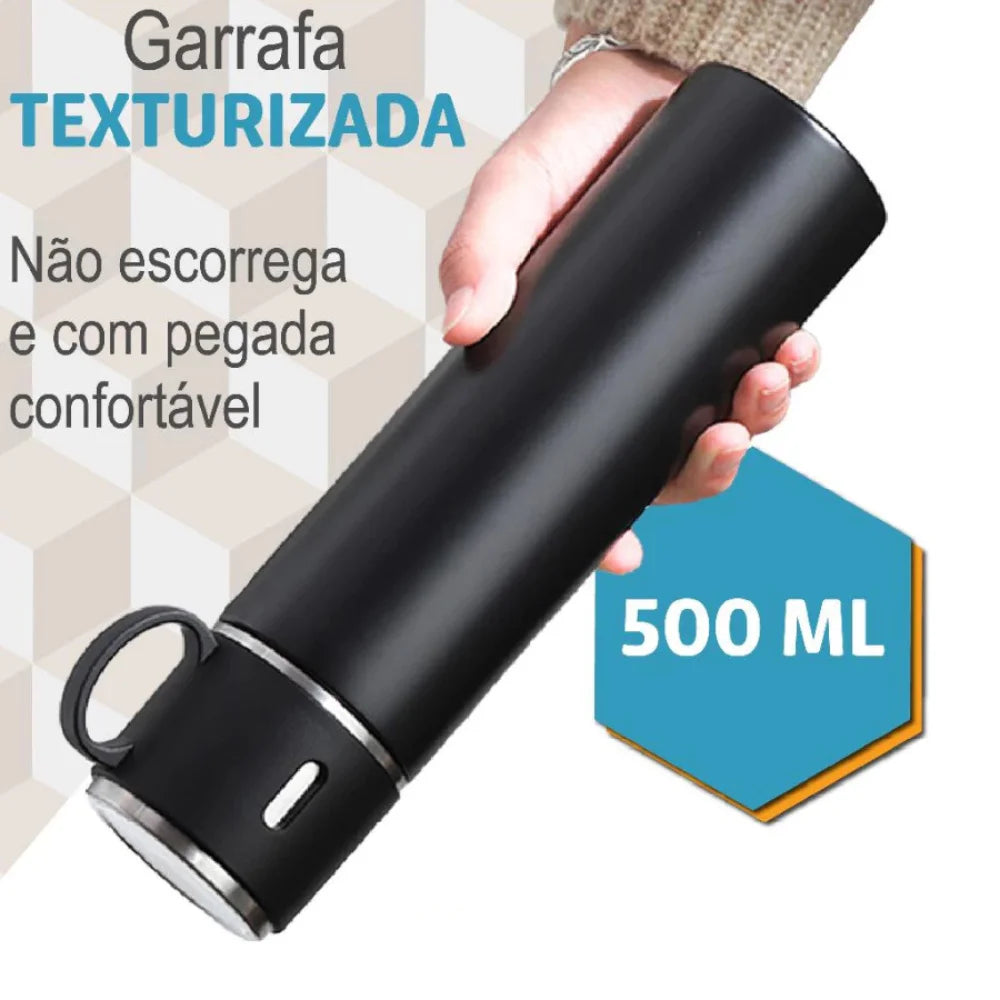 Vacuum Insulated Stainless Steel Coffee Flask 500 mL (17 fl oz) Travel Thermos with Cup Lid