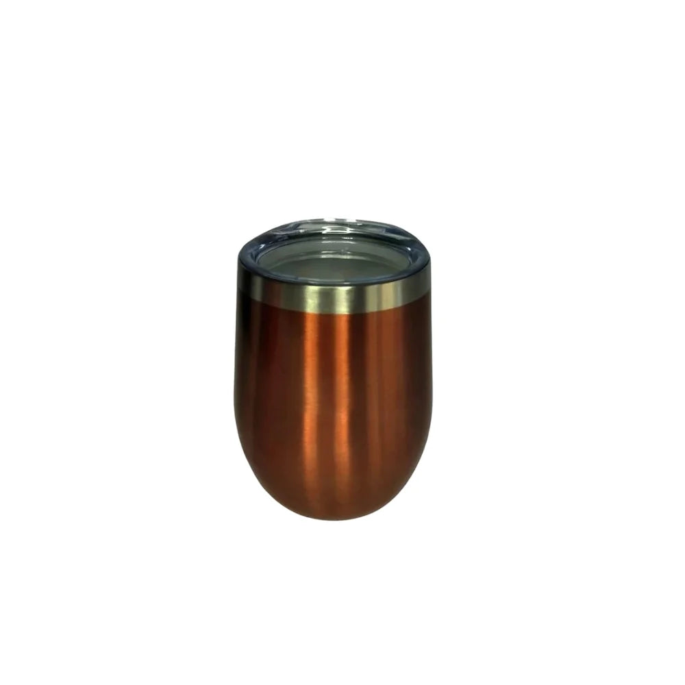 350 ml (12 fl oz) Stainless Steel Vacuum Insulated Thermal Mug with Matte Acrylic Lid - Assorted Colors