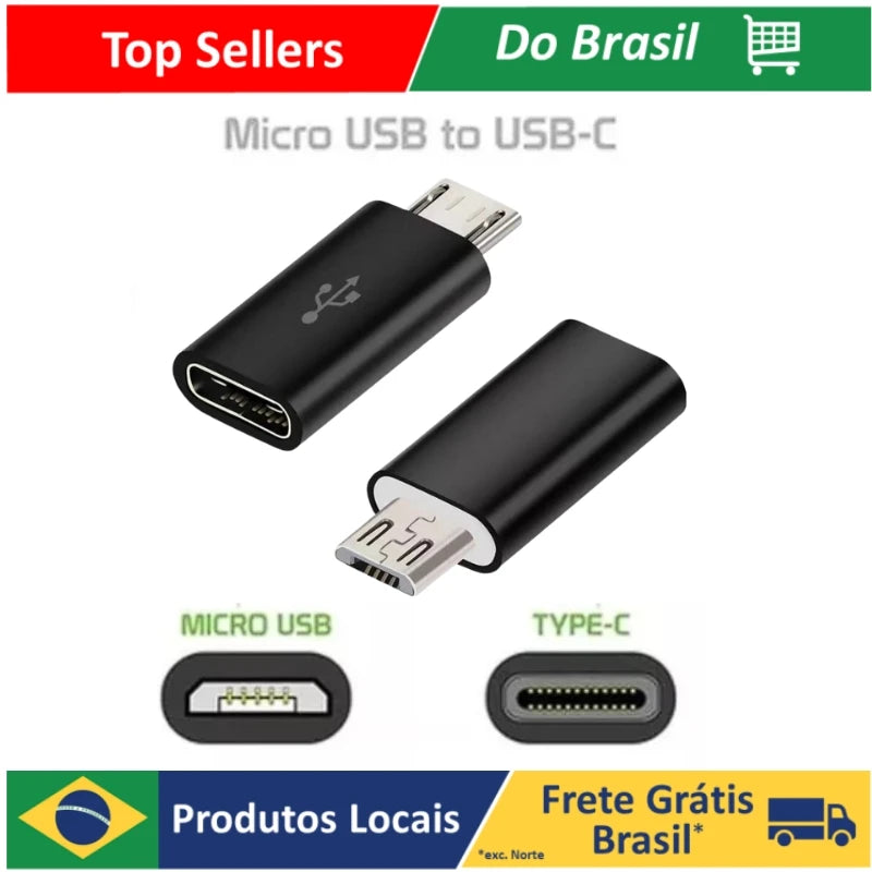 USB-C to Micro USB OTG Adapter — USB Type-C OTG Connector for Phones & Tablets