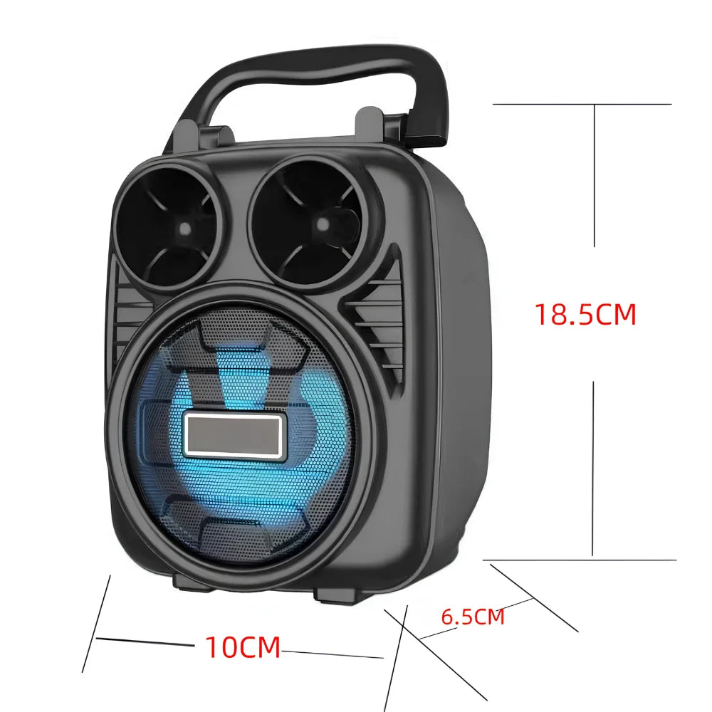 Portable Bluetooth Speaker USB SD FM Radio, Battery-Powered Mini Wireless Speaker