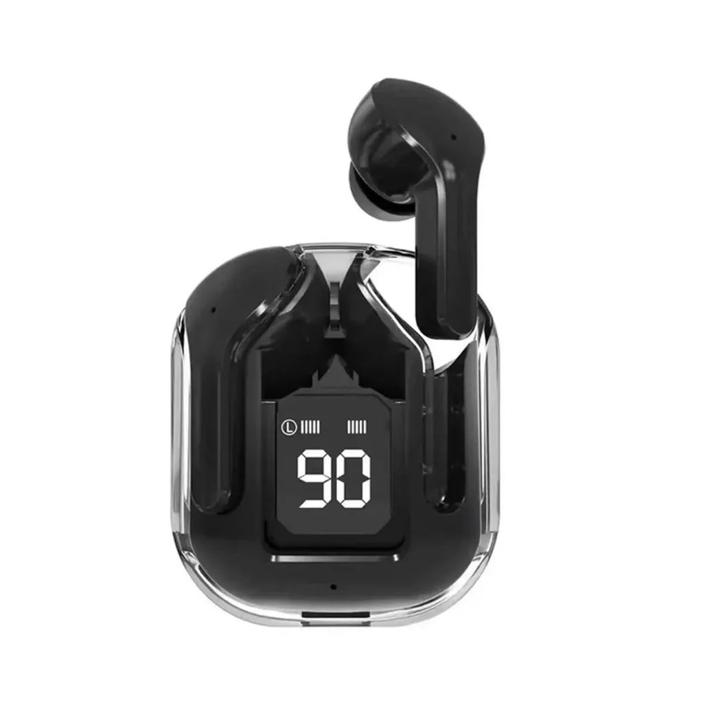 Bluetooth 5.3 TWS Wireless Earbuds with LED Light, Hi-Fi Stereo, Noise Cancellation & Touch Controls - Charging Case Included