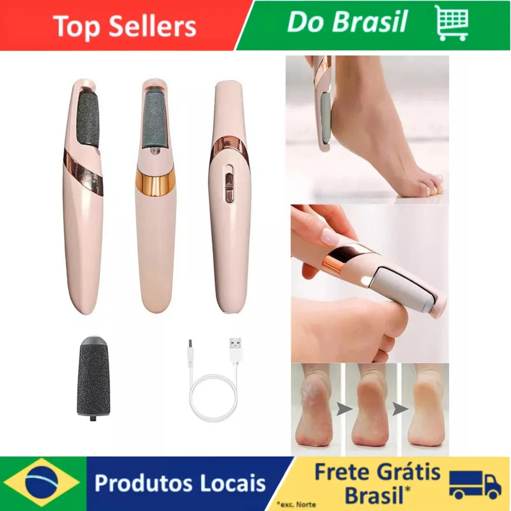 USB Rechargeable Electric Callus Remover and Portable Foot Sander - Pedicure Exfoliator
