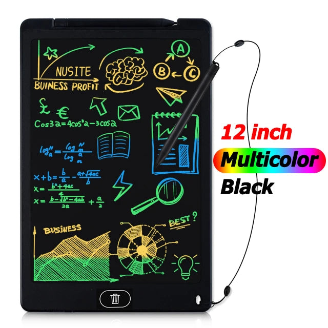 LCD Writing & Drawing Tablet 8.5 in (21.6 cm) / 12 in (30.5 cm) – Digital Graphic Tablet with Stylus for Kids, Students & Artists