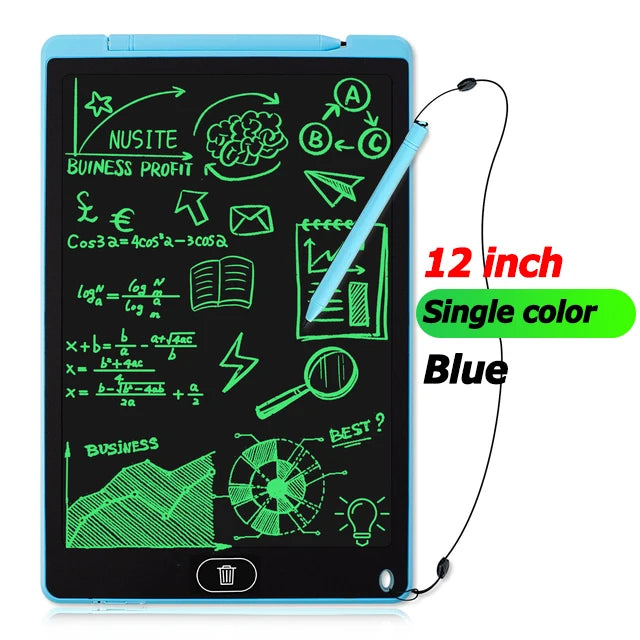 LCD Writing & Drawing Tablet 8.5 in (21.6 cm) / 12 in (30.5 cm) – Digital Graphic Tablet with Stylus for Kids, Students & Artists