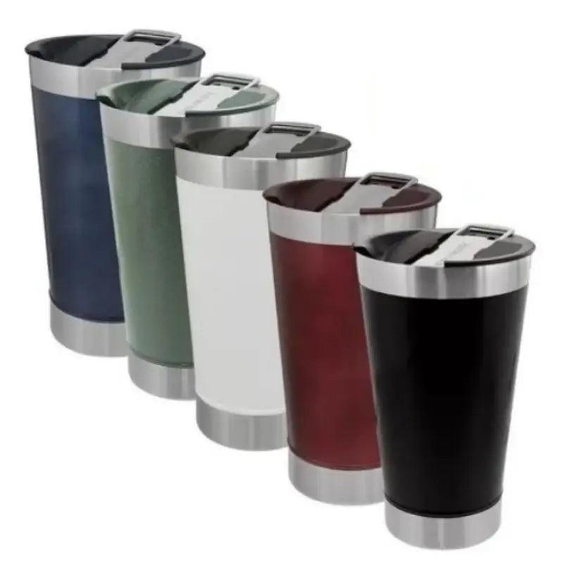 473ml (16 fl oz) Double-Wall Vacuum Insulated Travel Mug with Lid & Bottle Opener – Keeps Drinks Hot or Cold