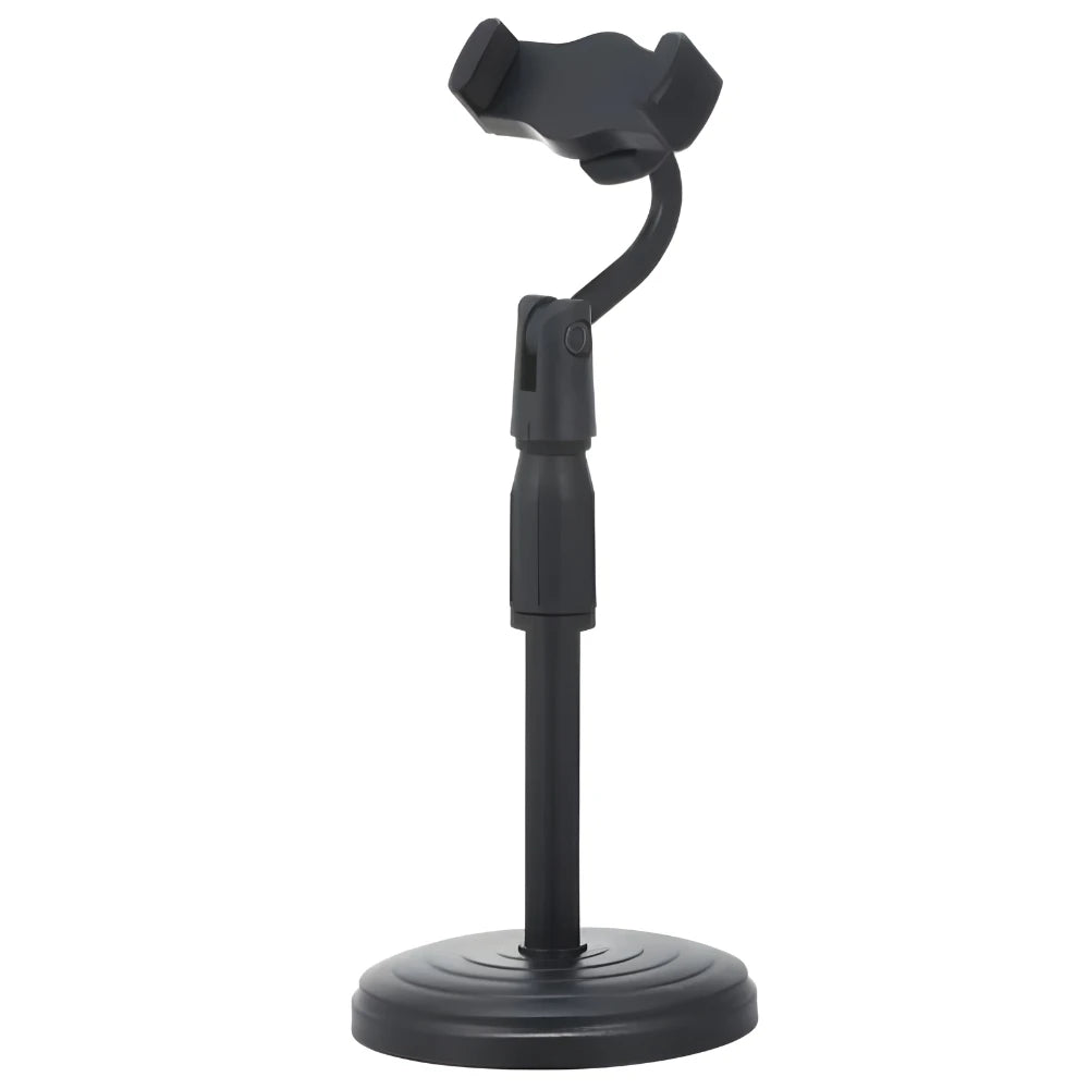 Adjustable Desktop Tripod Phone Stand 360° Rotating Mobile Holder with Weighted Base
