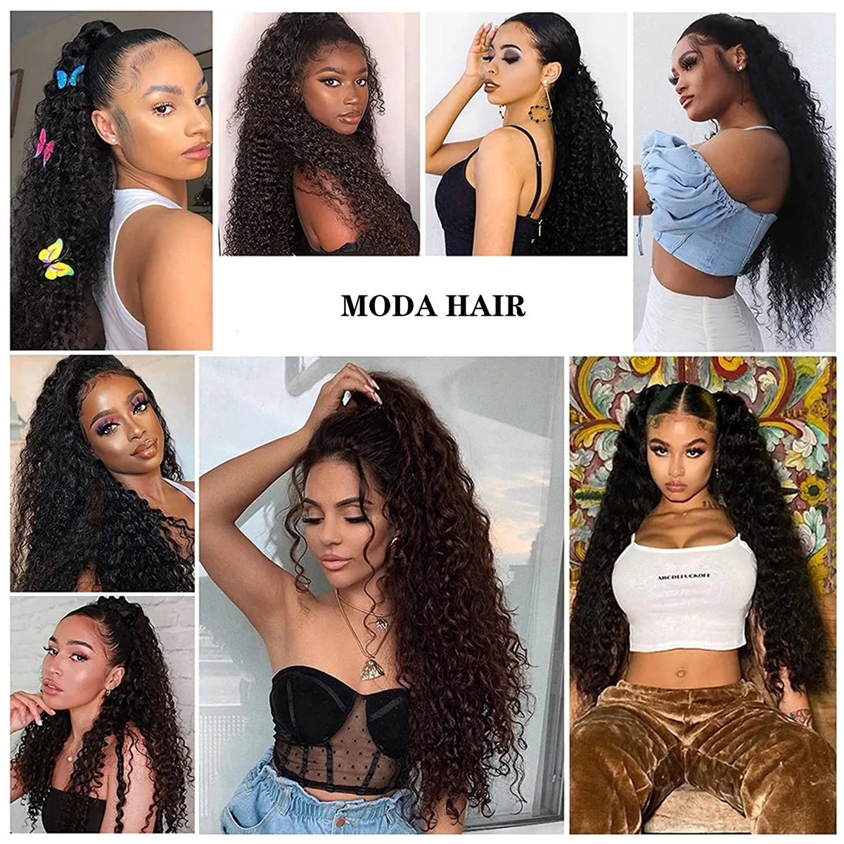 Clip-In Curly Ponytail Hair Extension – Heat-Resistant Bio Fiber (120–150 g / 4.2–5.3 oz)