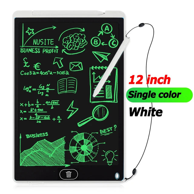 LCD Writing & Drawing Tablet 8.5 in (21.6 cm) / 12 in (30.5 cm) – Digital Graphic Tablet with Stylus for Kids, Students & Artists