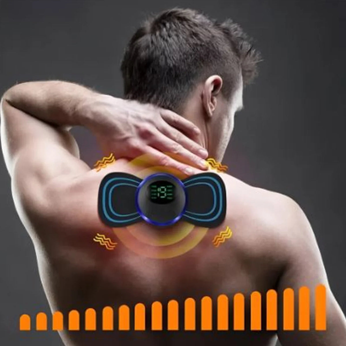 Portable Electric EMS Massager 8 Modes 19 Intensities – USB Body Massager for Neck Back Legs