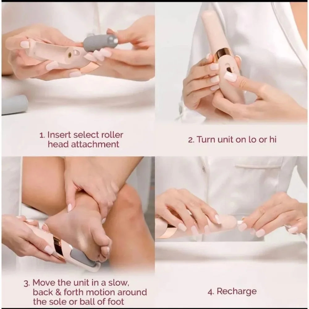 USB Rechargeable Electric Callus Remover Cordless Foot Sander Pedicure Tool