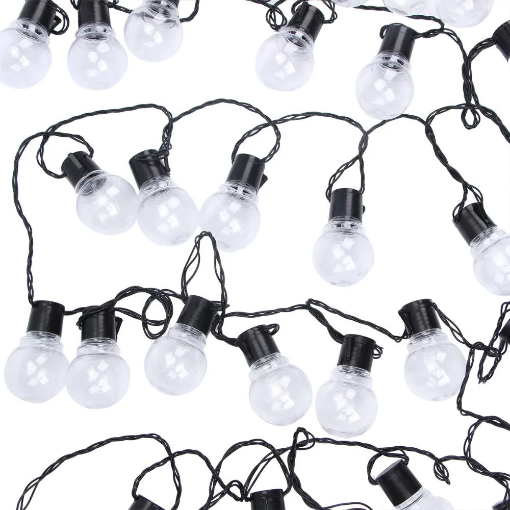 LED Globe String Lights 6m/10m (20/38 Bulbs) Waterproof Outdoor White/Warm White - Wedding Party Garden Christmas