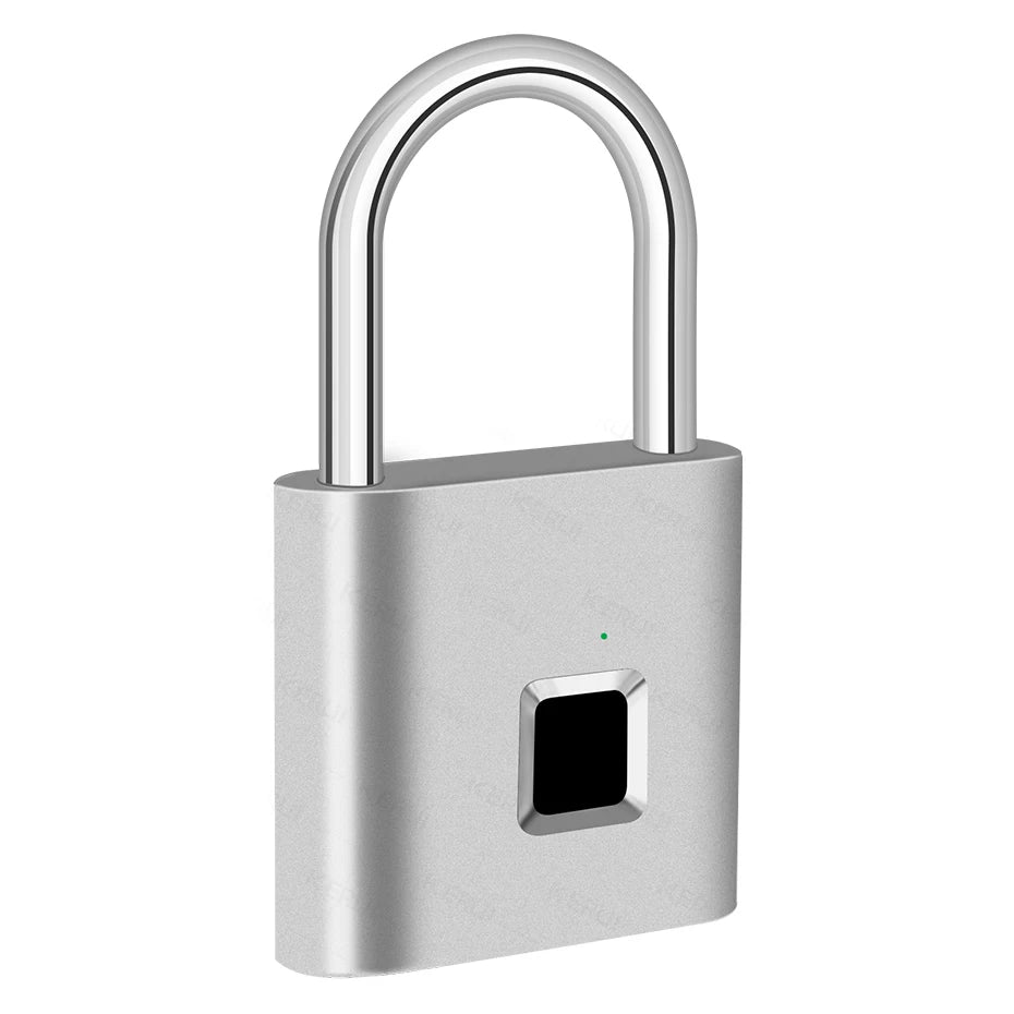 Smart Fingerprint Padlock - Waterproof Keyless Rechargeable Type-C Security Lock for Gym, Luggage & Home