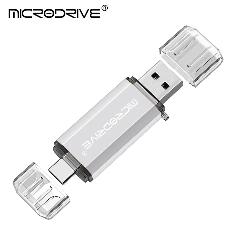 USB-C OTG 2-in-1 Flash Drive USB 2.0 & Type-C Pen Drive 8/16/32/64/128GB