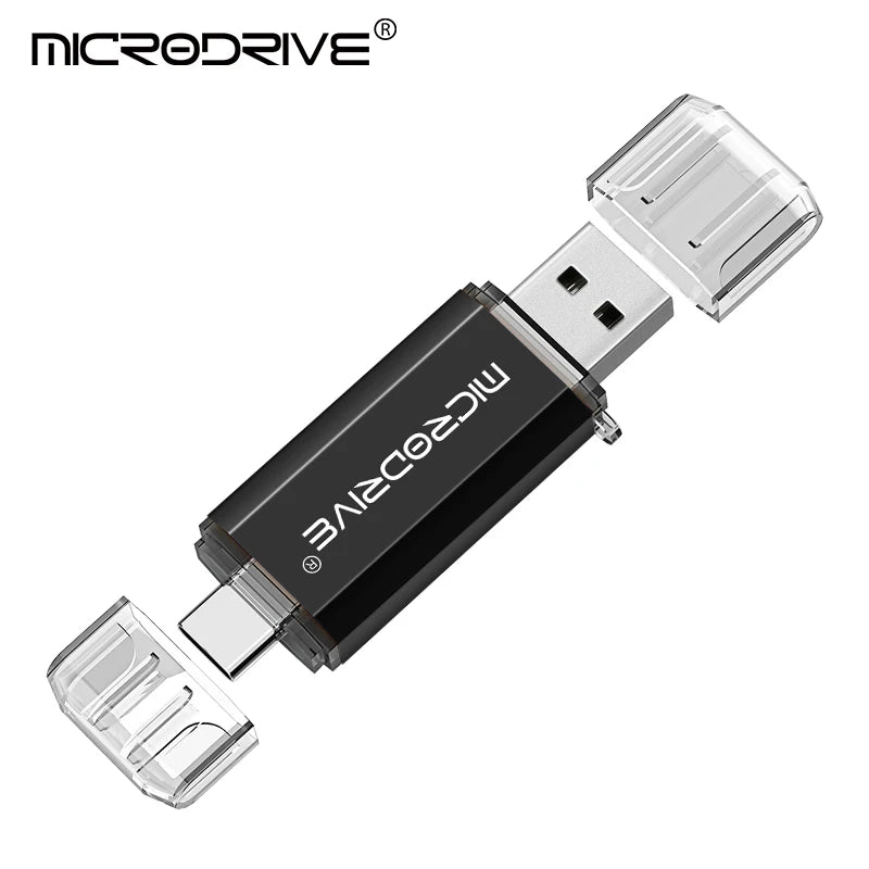 USB-C OTG 2-in-1 Flash Drive USB 2.0 & Type-C Pen Drive 8/16/32/64/128GB
