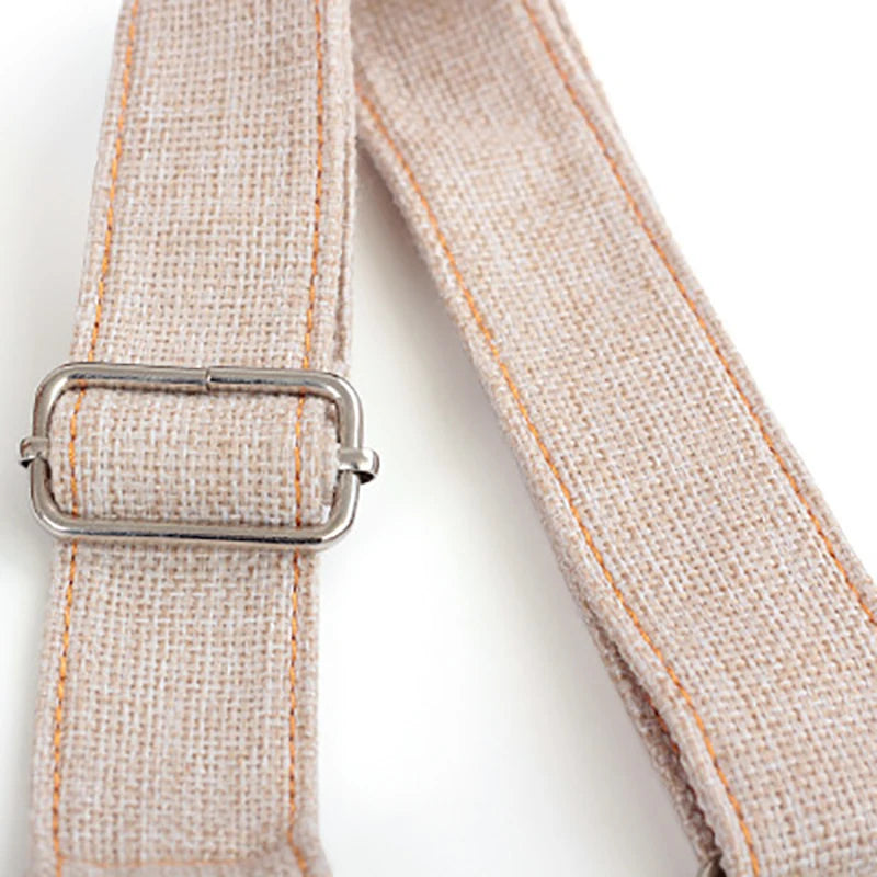 Adjustable Ukulele Strap 70-105 cm (27.6-41.3 in), 4 cm (1.6 in) Breathable Linen Cotton Nail-Free Shoulder Crossbody Strap