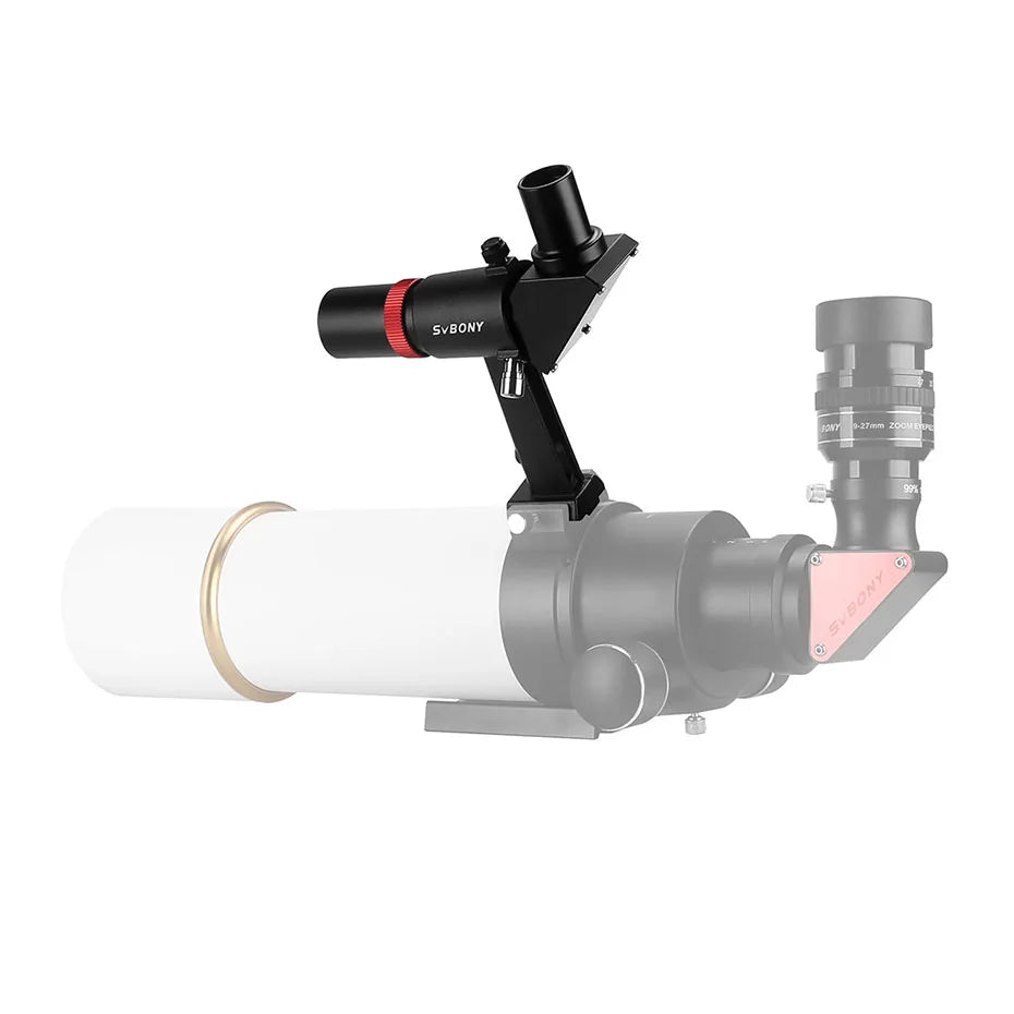 6x30 Right-Angle Correct-Image Finderscope for Telescopes — 90° Optical Dot Viewfinder