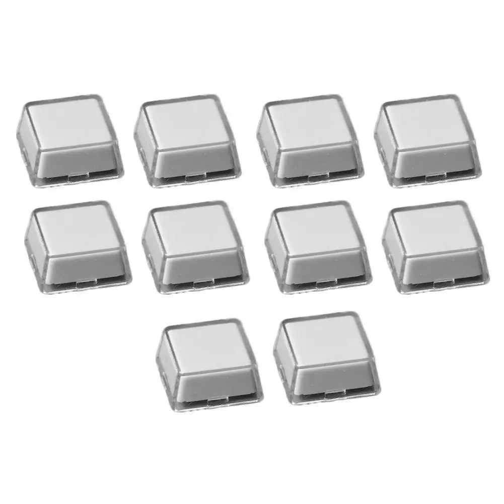 Double-Layer Transparent Keycaps with Removable Paper Insert — 10-Pack MX-Compatible Mechanical Keycap Shells