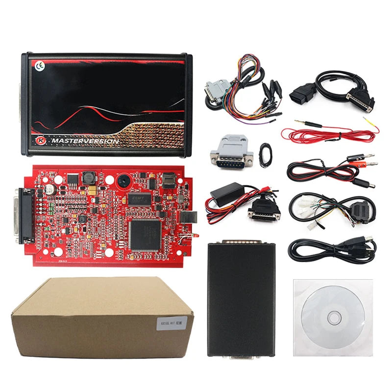 Online ECU Programmer Master Kit — 4-LED BDM Frame & 22 Adapters, OBD/Tricore/BDM Flasher with Unlocked 2.80 Software