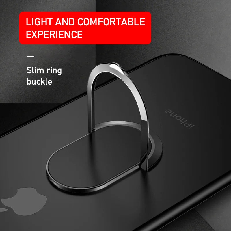 Universal Magnetic Finger Ring Phone Holder Car Mount Stand Grip for Smartphones