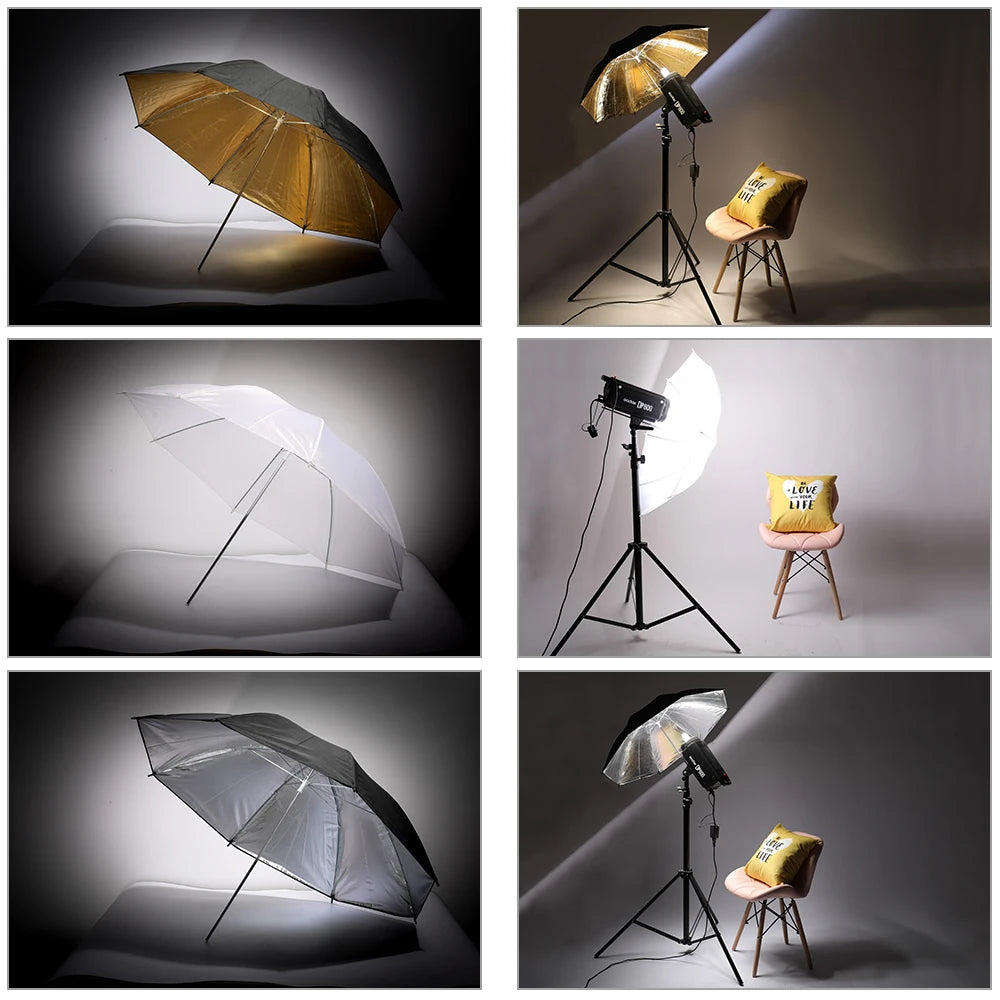Photography Lighting Kit Softbox Umbrellas 33in/84cm 50x70cm Backdrops Light Stands Portable Photo Studio