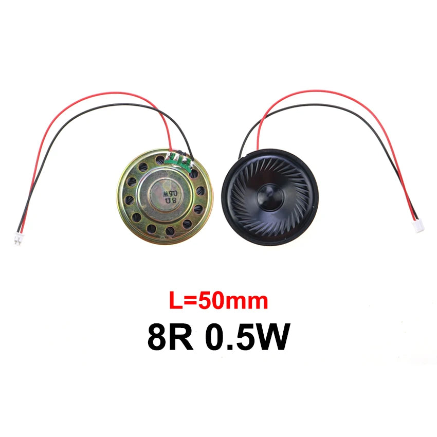 8Ω 0.5W Mini Ultra-Thin Horn Speaker 20–57mm (0.79–2.24in) with P2.0 Terminal Wire