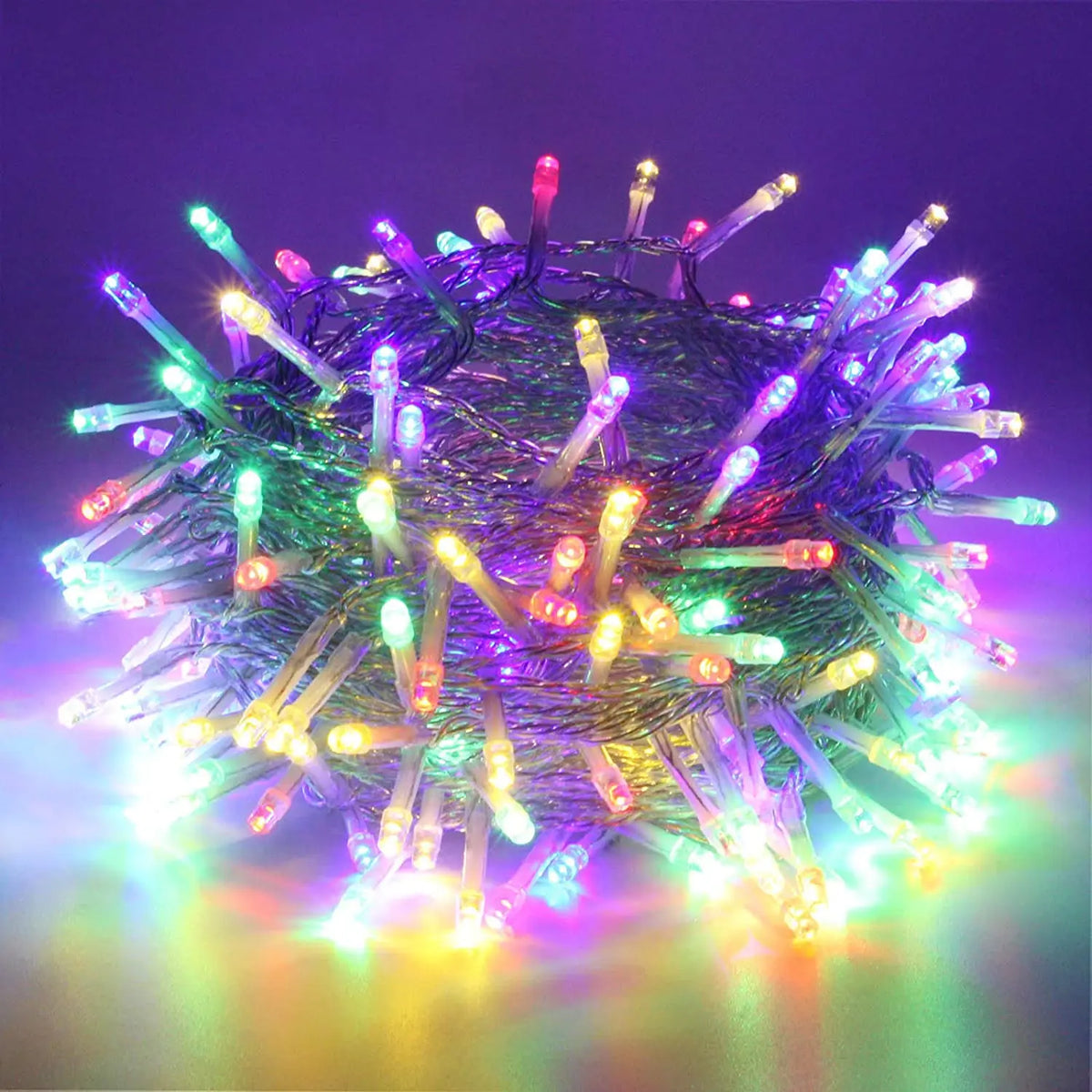Warm White Festoon LED String Lights 50M (164ft) Plug-In – Indoor Outdoor Connectable Garland, Steady-On Christmas & Party Decor