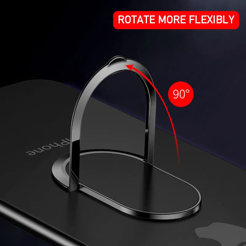 Universal Magnetic Finger Ring Phone Holder Car Mount Stand Grip for Smartphones