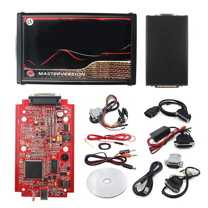 Online ECU Programmer Master Kit — 4-LED BDM Frame & 22 Adapters, OBD/Tricore/BDM Flasher with Unlocked 2.80 Software