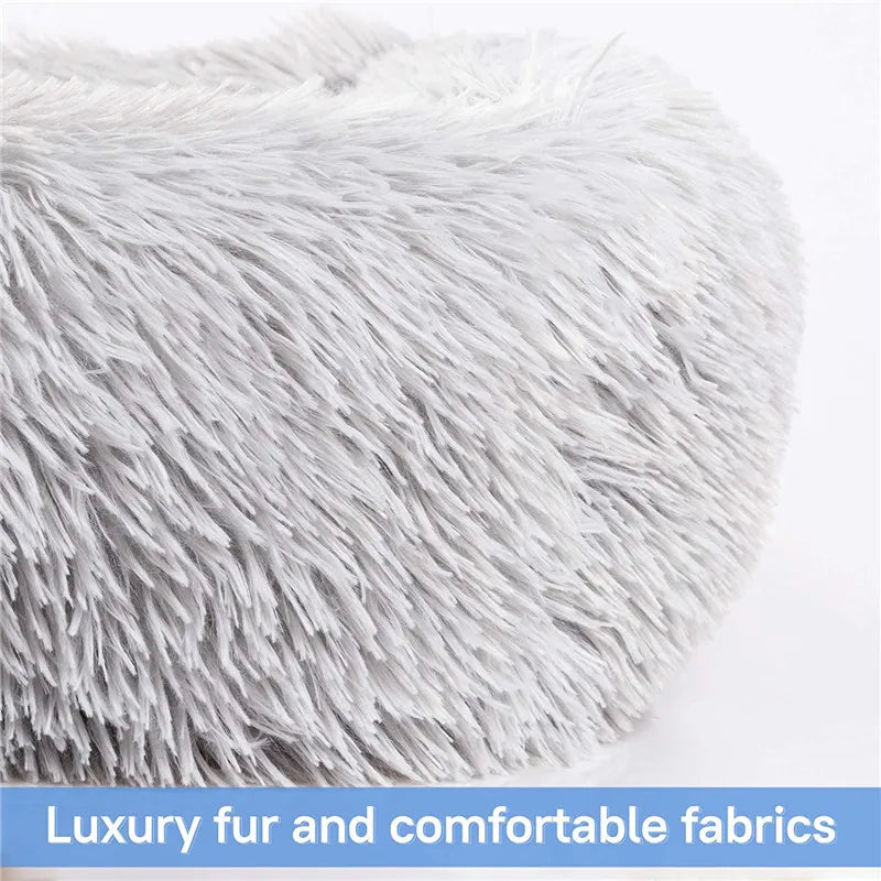 Luxury Plush Square Dog Bed Calming Washable Pet Mat for Small Medium Large Dogs (XS S M L)