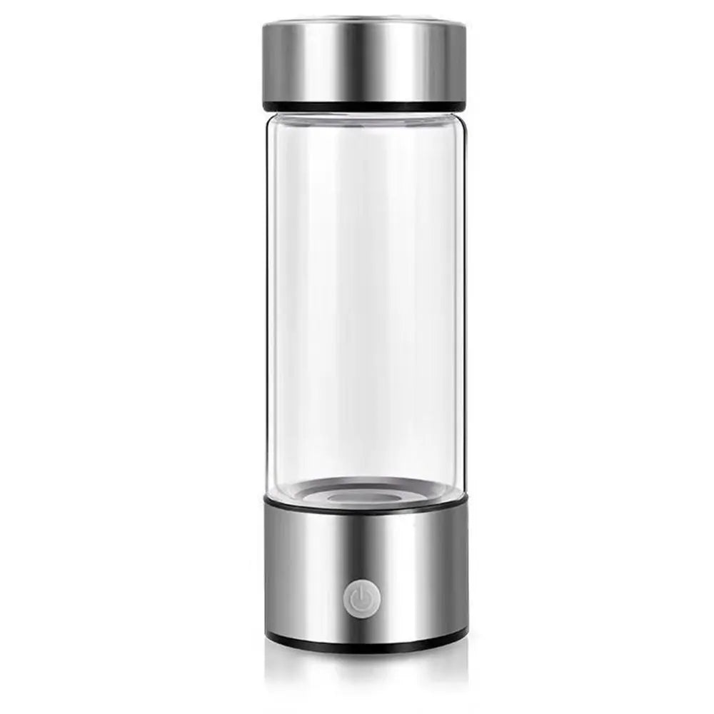 420ml (14.2 fl oz) Portable Hydrogen-Rich Water Bottle USB Electric Hydrogen Generator Antioxidant Water Ionizer