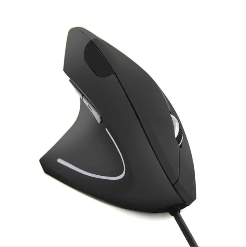 Wired Vertical Ergonomic Mouse — Left & Right Hand, 800–1600 DPI USB Optical for PC & Laptop
