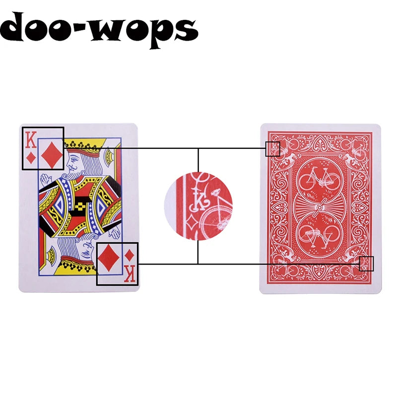 Marked Stripper Deck Playing Cards for Magic Tricks, Mentalism & Close-Up Illusions (Standard 3.5 x 2.6 in / 9 x 6.6 cm)