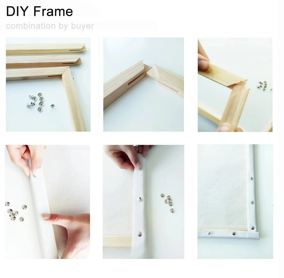 Paint-by-Number Landscape Canvas Kit for Adults — DIY Acrylic Painting Set with Brushes, Paints & Hangers, Multiple Sizes (40×50 cm / 15.7×19.7 in; 50×65 cm / 19.7×25.6 in; 60×75 cm / 23.6×29.5 in)