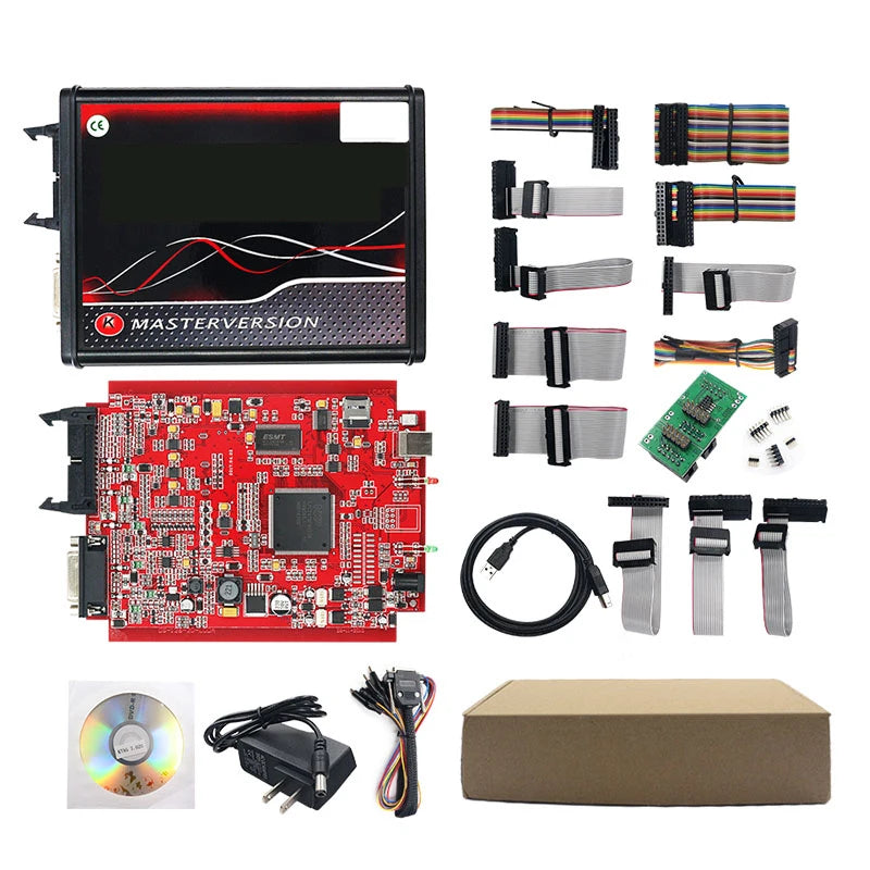 Online ECU Programmer Master Kit — 4-LED BDM Frame & 22 Adapters, OBD/Tricore/BDM Flasher with Unlocked 2.80 Software