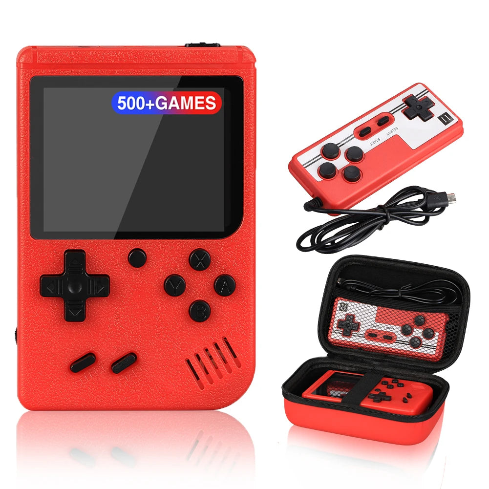 Retro Mini Handheld Game Console 2.4-Inch (6.1 cm) - Portable 8-Bit Player with 500 Built-In Games, AV Out & Rechargeable Battery