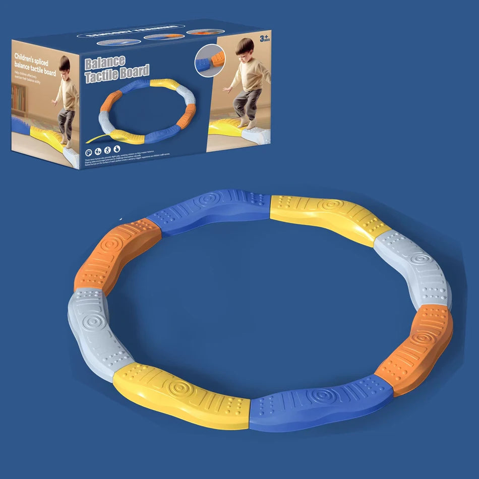 5-Pack Kids Balance Stepping Stones Playset – Montessori Sensory Steppers for Indoor & Outdoor Play