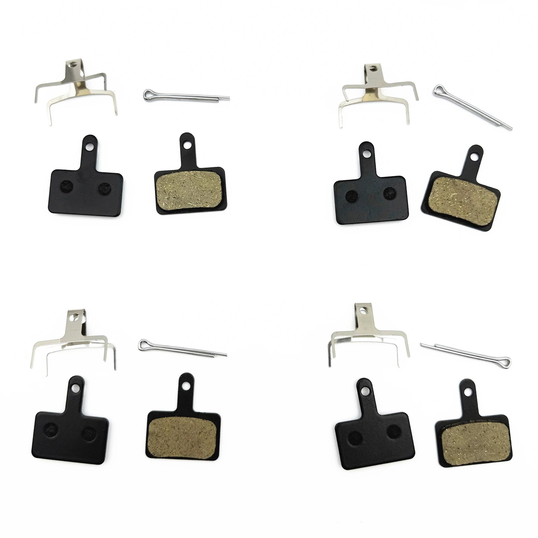 2/4/12-Pair Hydraulic Disc Brake Pads for Mountain Bikes — Resin, Semi-Metal & Ceramic Options